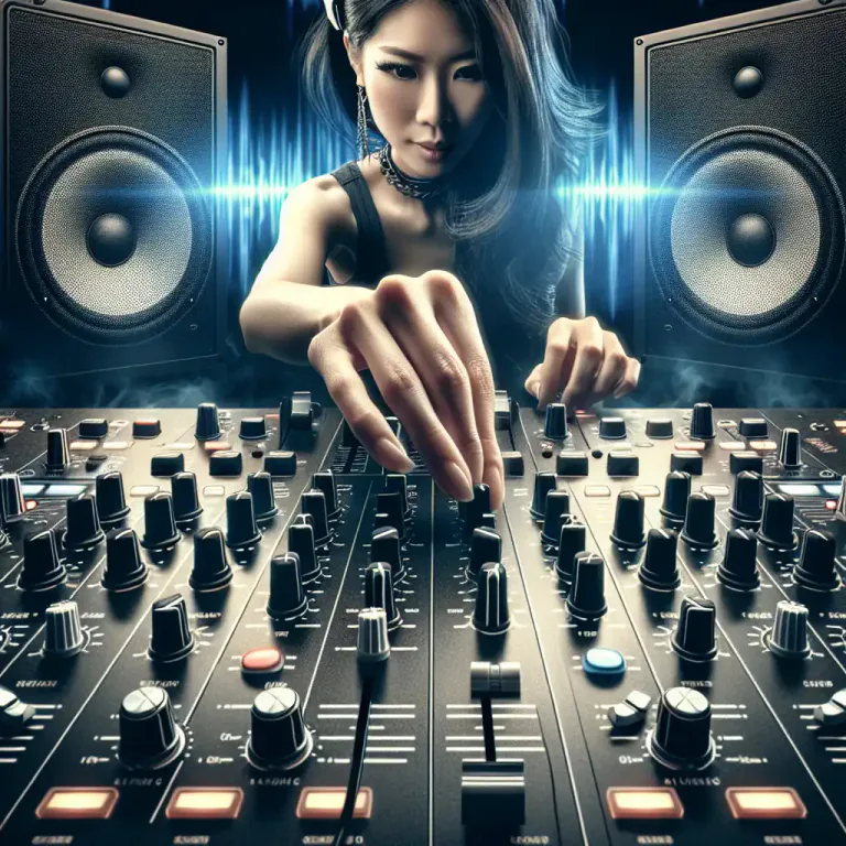 Visual representation of "fader" - In music, a fader is a device to regulate the loudness of the sound.