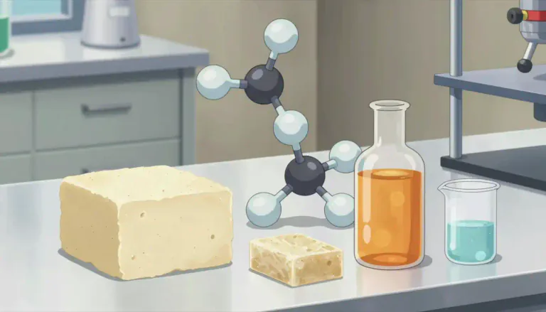 Visual representation of "stearic" - A type of saturated fatty acid commonly found in animal and plant fats, important in various industrial applications.
