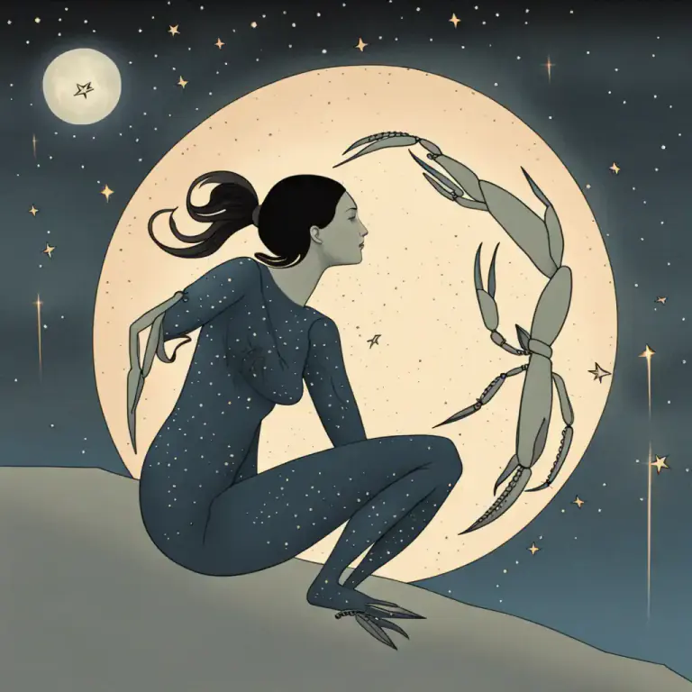 Visual representation of "cancer" - A type of creature which is a sign of the zodiac.