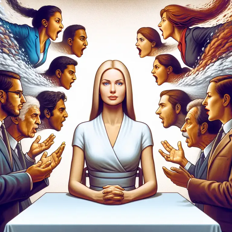Visual representation of "impartiality" - Being neutral in a situation or conflict.