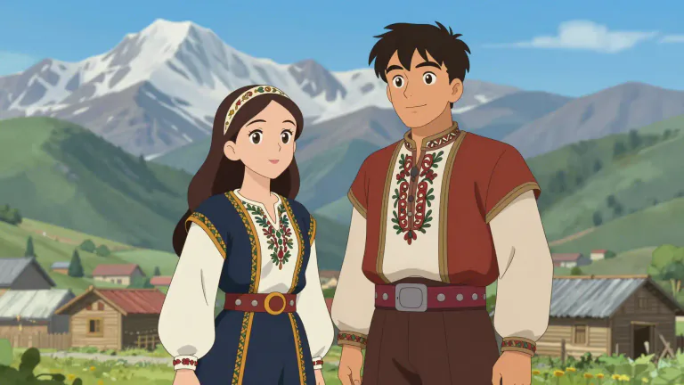Visual representation of "ossetian" - A member of the ethnic group native to Ossetia, a region in the Caucasus.