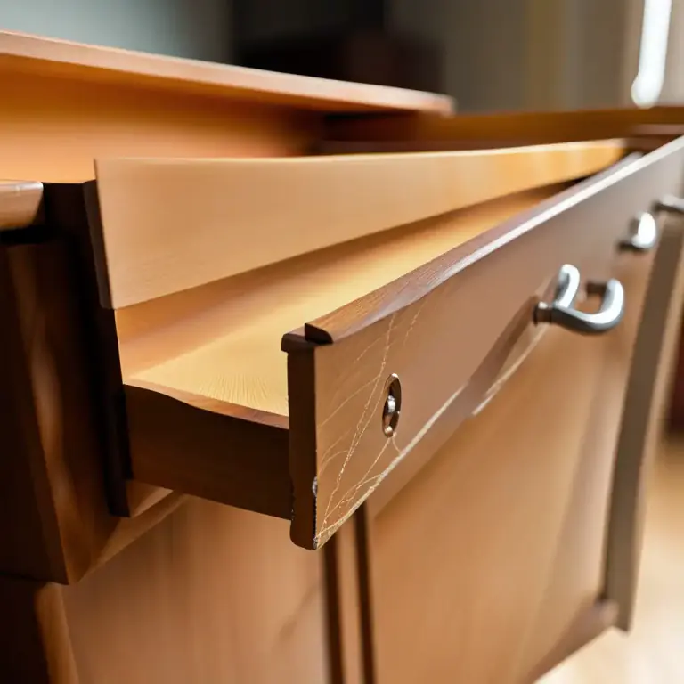 Visual representation of "runner" - A sliding support in furniture, such as the piece that supports a drawer and allows it to slide in and out.