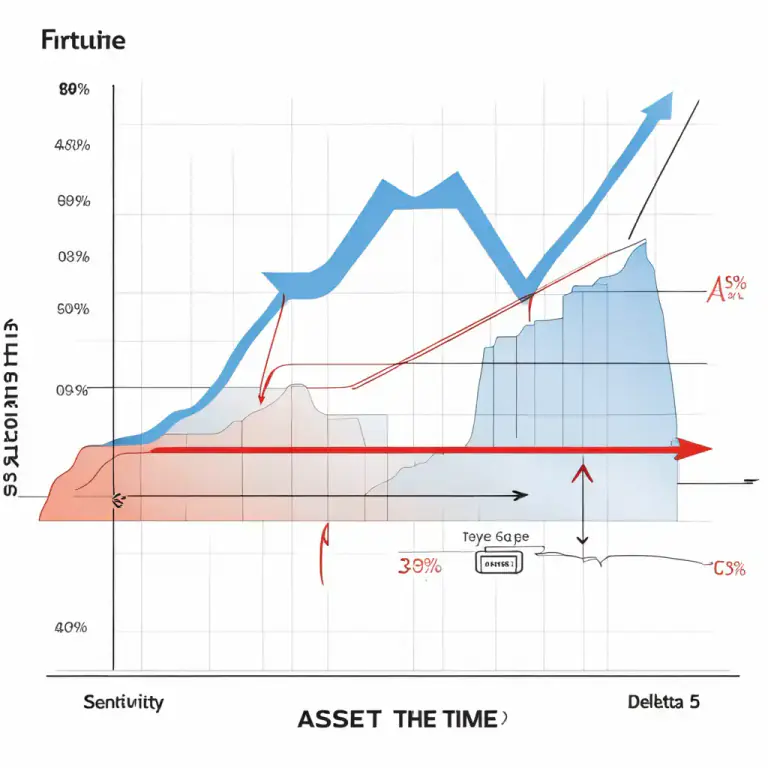 Visual representation of "delta" - In finance, an option's sensitivity to changes in the price of the underlying asset