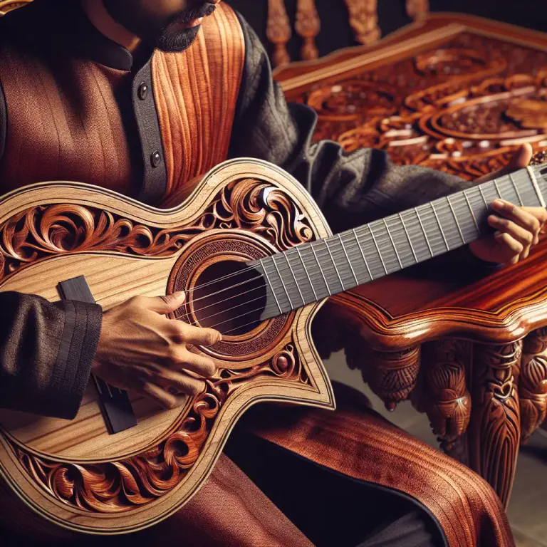 Visual representation of "jacaranda" - It is also a type of high-quality, durable wood from the jacaranda tree used to make musical instruments and furniture.