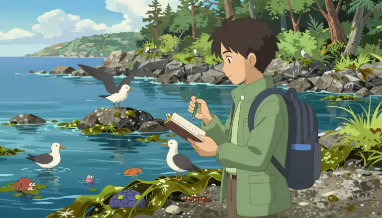 Visual representation of "ecologist" - A person who studies the relationship between living things and their environment.