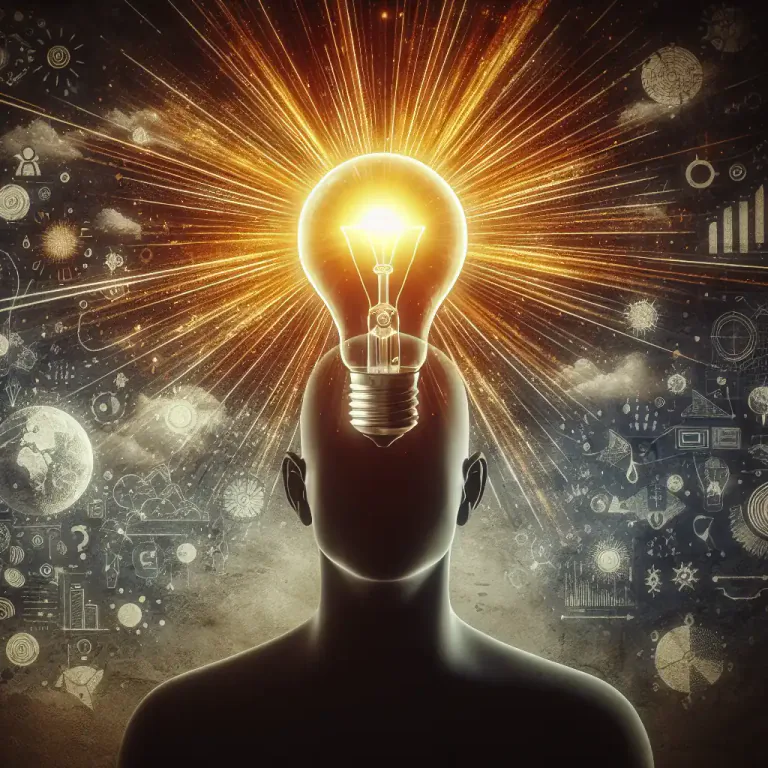 Visual representation of "occur to" - To be realized or understood by someone