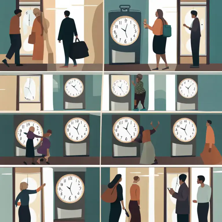 Visual representation of "by and by" - later; in the future