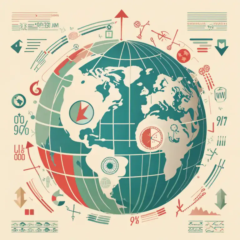 Visual representation of "macroeconomic" - Relating to large-scale or overall economic factors, such as interest rates and national productivity.