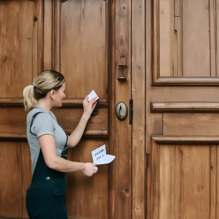 Visual representation of "put up" - To display or post a notice.