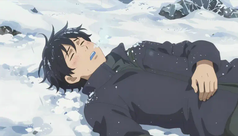Visual representation of "hypothermic" - Related to or suffering from hypothermia, a condition in which the body temperature falls below the normal level because of exposure to cold.