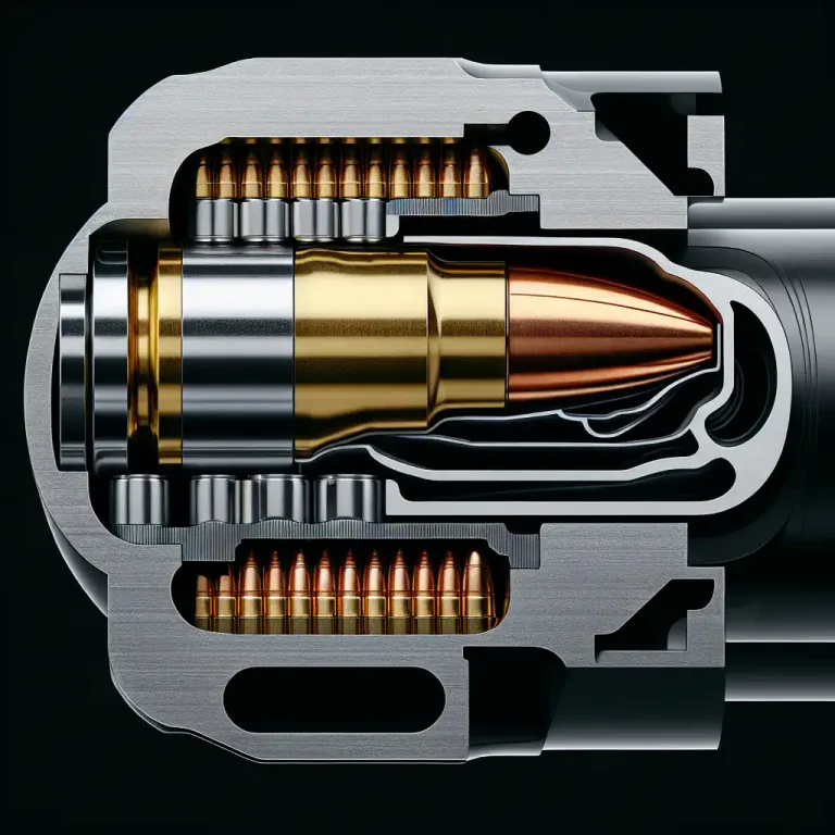 Visual representation of "headspace" - In small arms ammunition, headspace is the distance from the face of the closed breech of a firearm to the surface in the chamber on which the cartridge case rests.