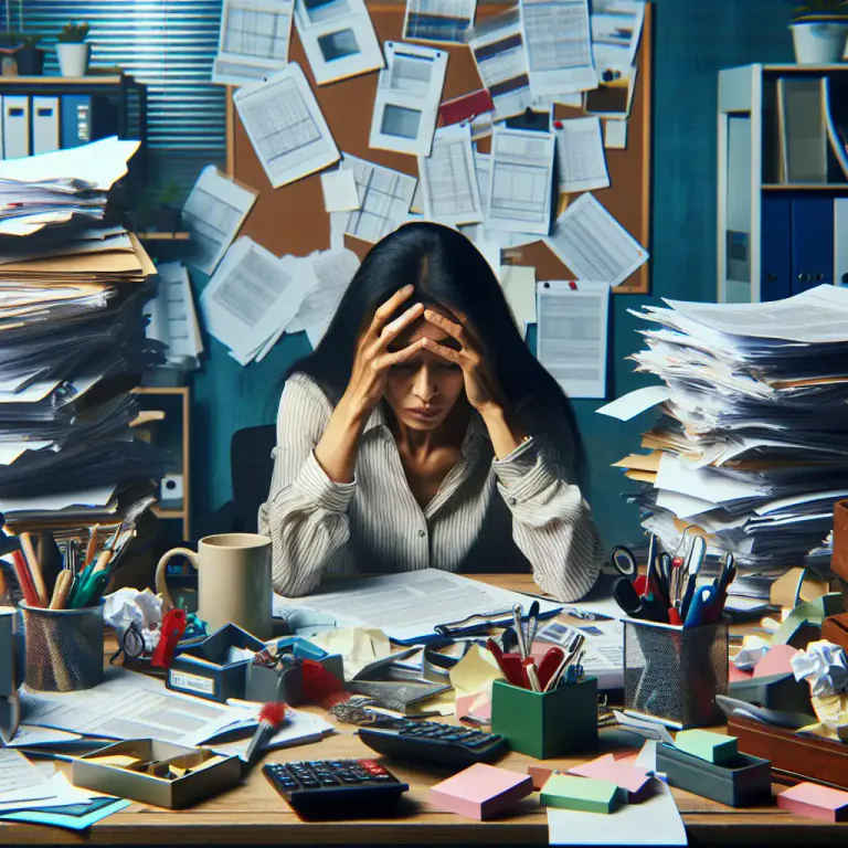 Visual representation of "distract" - To make someone feel worried or uneasy, causing lack of concentration or focus