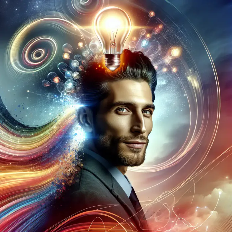 Visual representation of "virile" - Full of life, vitality, or activity