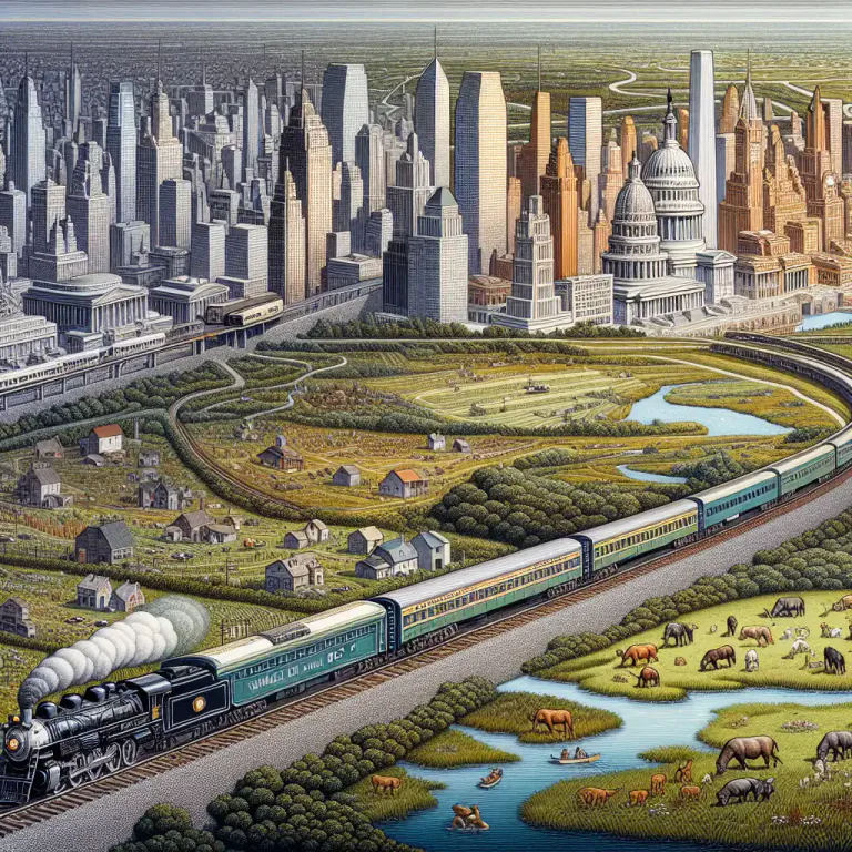 Visual representation of "mainline" - The principal route of a transport system