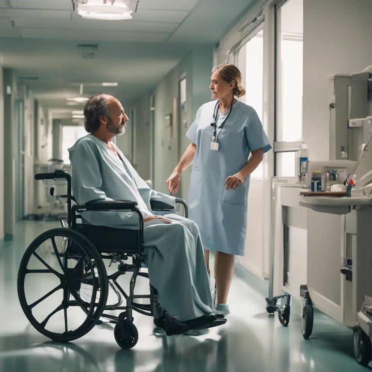 Visual representation of "set somebody/something on their/its feet" - To help someone to stand or walk again especially after an illness or injury