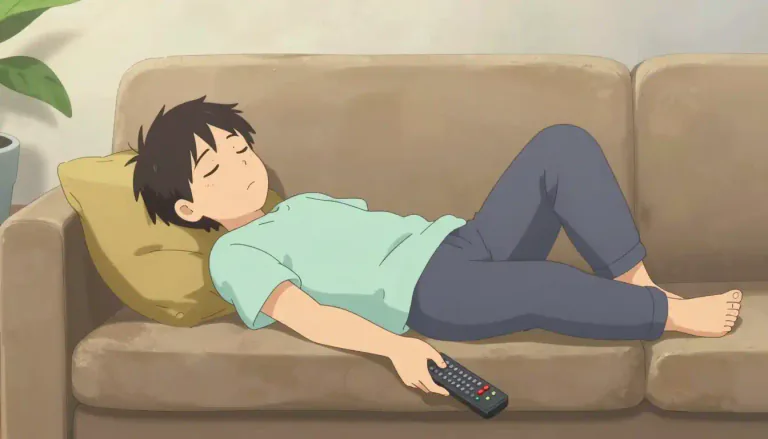 Visual representation of "lazily" - in a way that shows you are not eager or willing to work or use effort