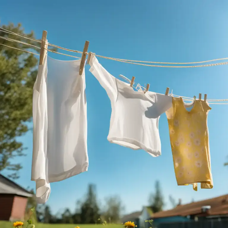 Visual representation of "daisy" - A type of rotary clothesline that is shaped like a daisy flower.