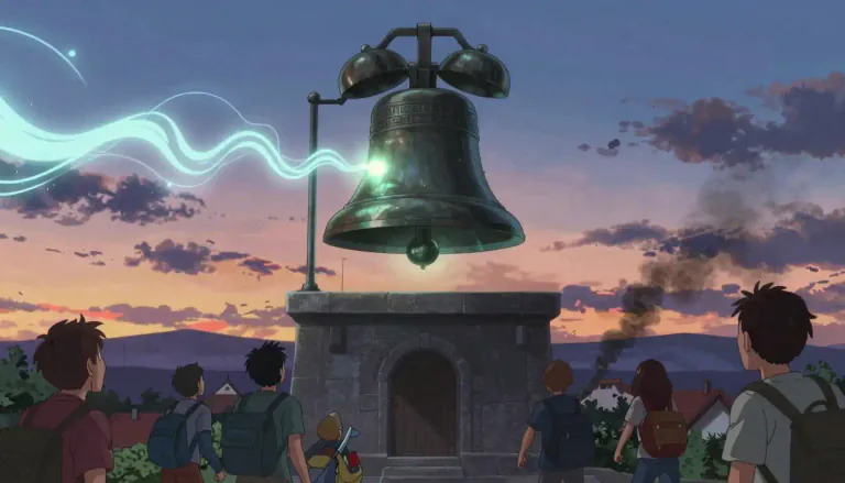 Visual representation of "tocsin" - A bell or alarm that rings when there is danger