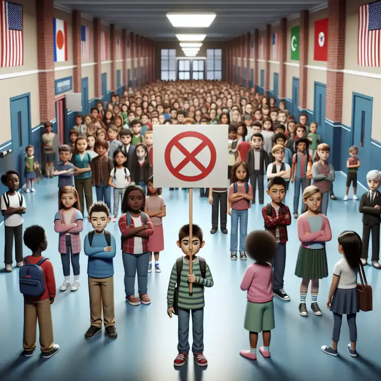 Visual representation of "intolerance" - Refusal to allow or accept something