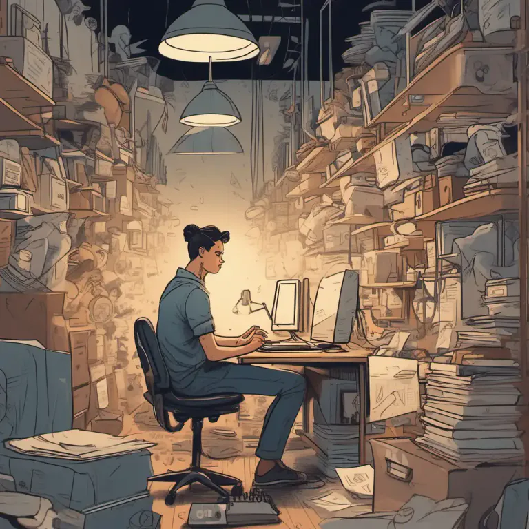 Visual representation of "think straight" - to be able to concentrate on one thing without being distracted
