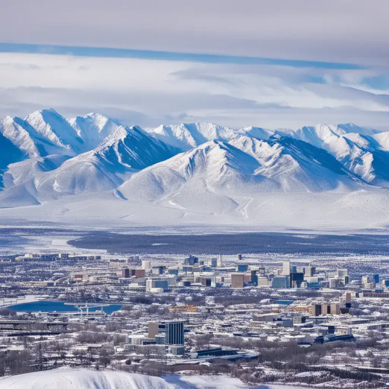 Visual representation of "anchorage" - The name of a city in Alaska