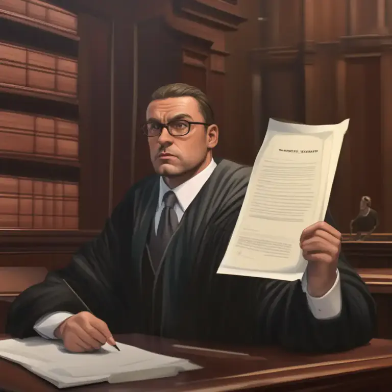 Visual representation of "challenge" - To question if something is true or legal