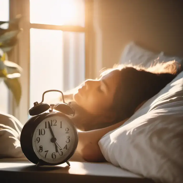 Visual representation of "get up" - To rise from bed after sleeping