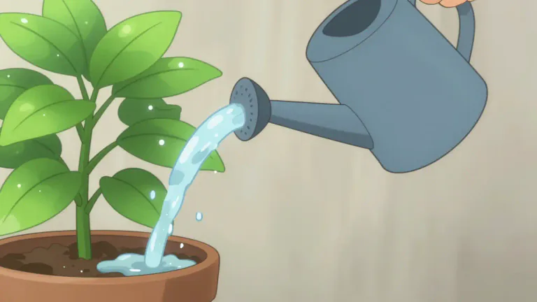 Visual representation of "hydrate" - To supply water or liquid to something in order to maintain its normal condition.
