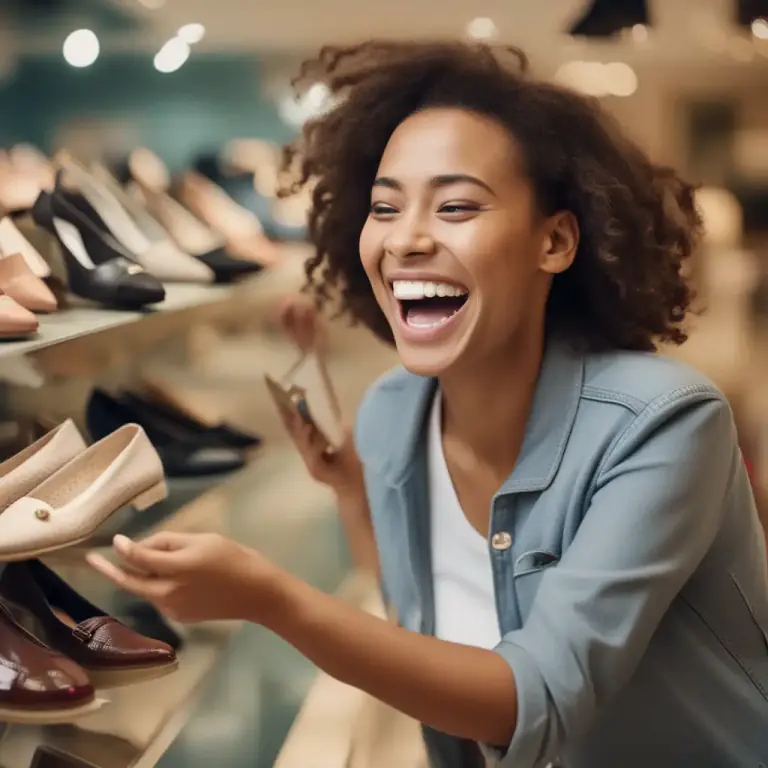 Visual representation of "cop it" - Buy something.