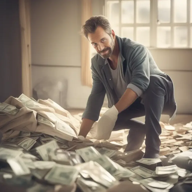 Visual representation of "liberal" - giving a lot of something, such as money or time