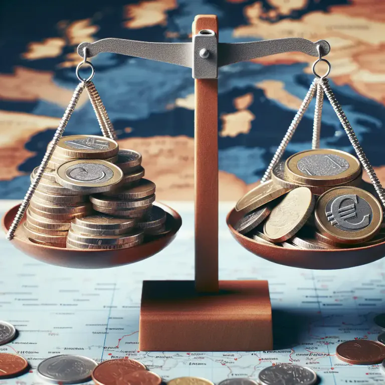 Visual representation of "parity" - In economics, it means the value of one currency in terms of another at an agreed rate
