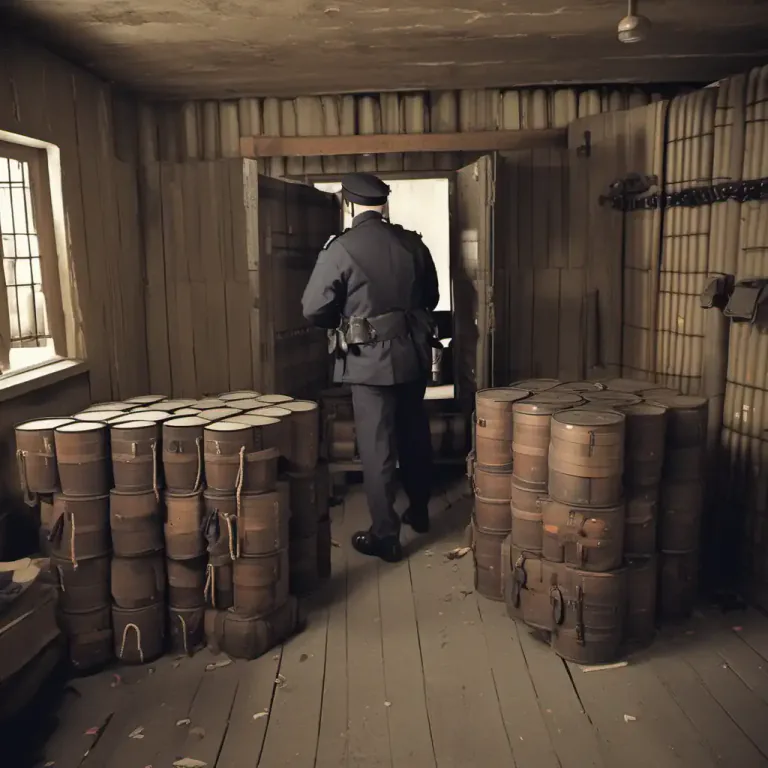 Visual representation of "magazine" - A room or building where gunpowder or other explosives are kept