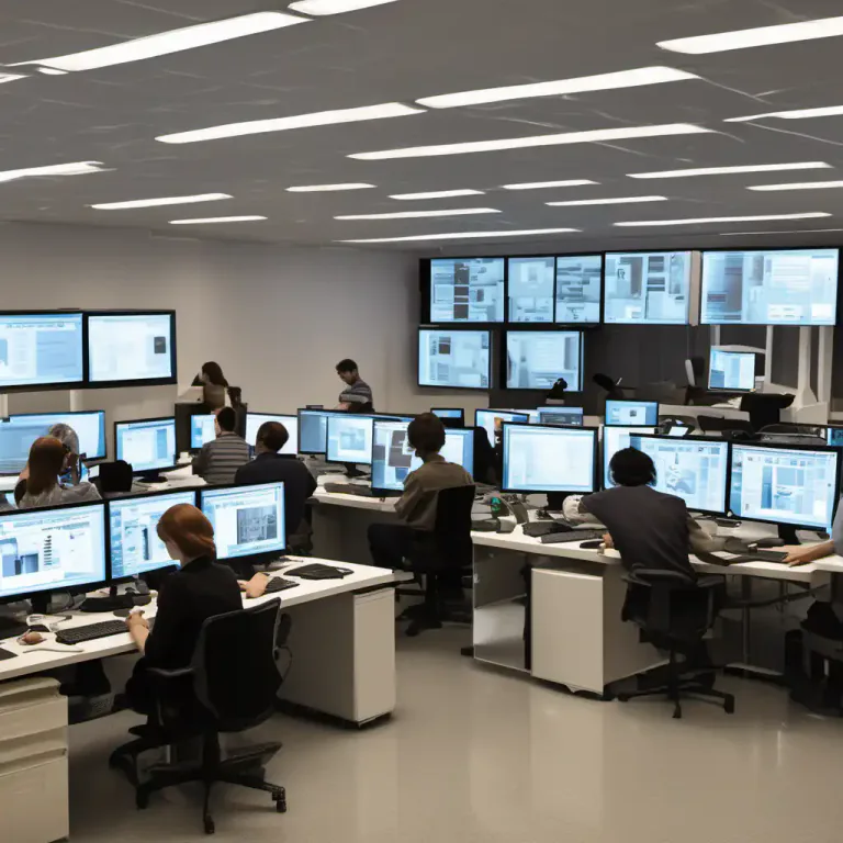 Visual representation of "collaborative" - Relating to the process of using several pieces of computer software or hardware to complete a task
