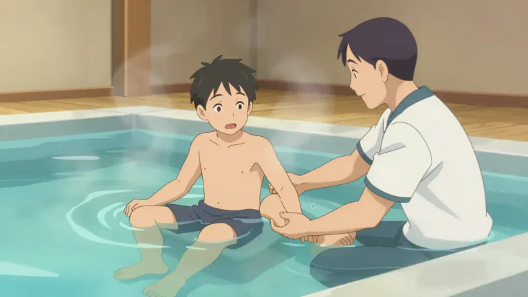 Visual representation of "hydrotherapy" - A kind of treatment where water is used to relieve discomfort and improve physical well-being.