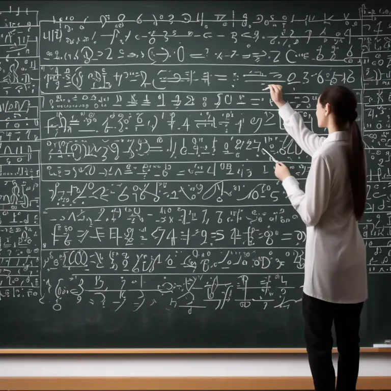 Visual representation of "deduction" - A rule or principle in mathematics that you use to calculate things.