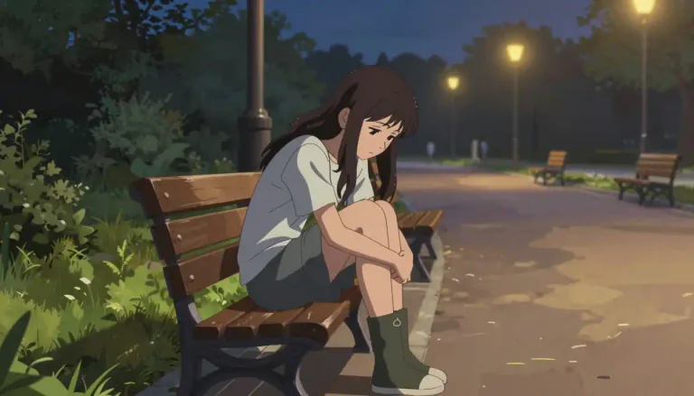 Visual representation of "lonely" - Being alone and unhappy at being alone.