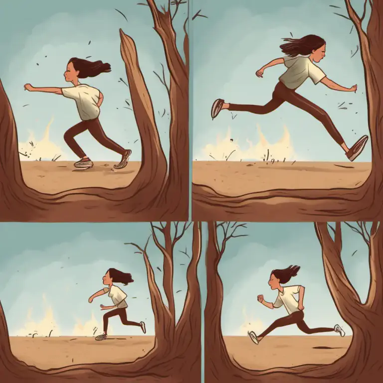 Visual representation of "stir your stumps" - To start moving or to hurry up