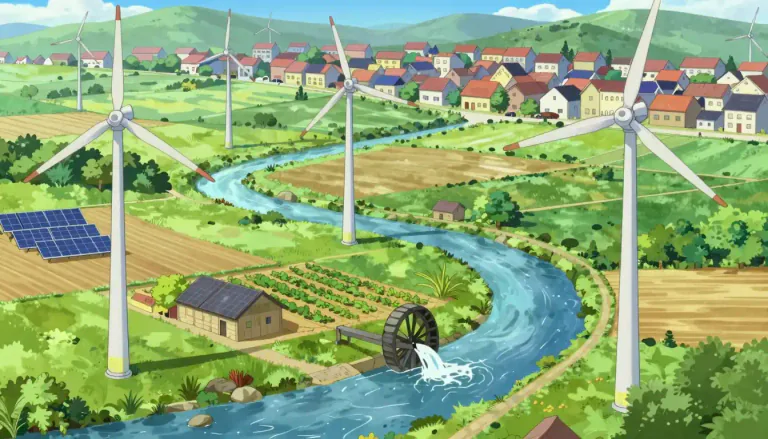 Visual representation of "sustainable" - Can be maintained or kept going over a long period