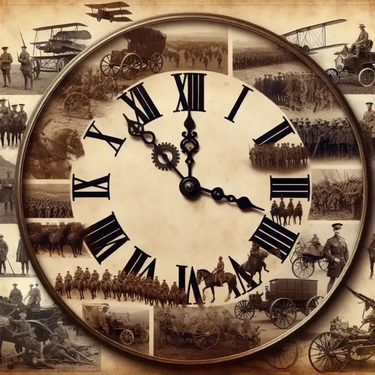 Visual representation of "time" - A specific period in history.