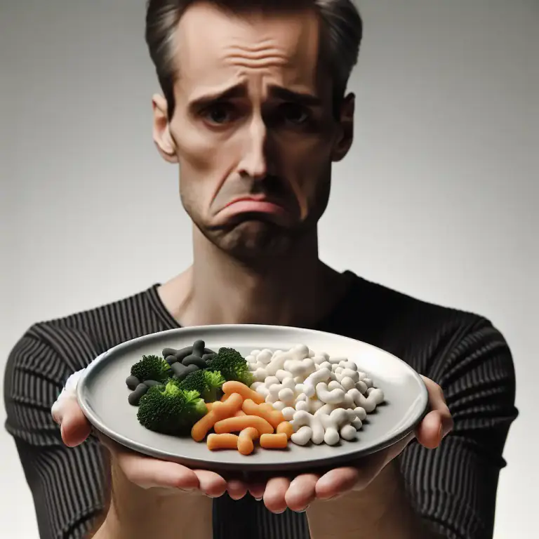 Visual representation of "jejune" - Not having enough nutrients, lacking nutrition