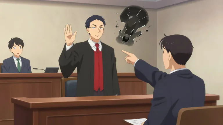 Visual representation of "traverse" - To deny or contradict a legal charge or claim