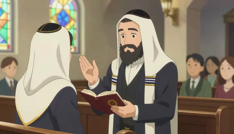 Visual representation of "rabbi" - A religious leader in Judaism.
