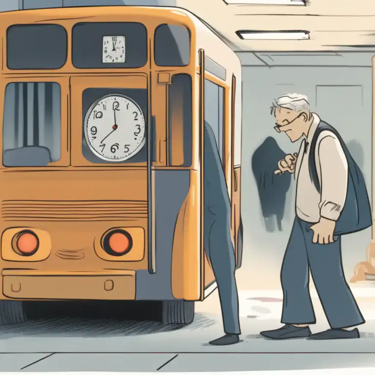 Visual representation of "get a move on" - To hurry up and start moving or doing something