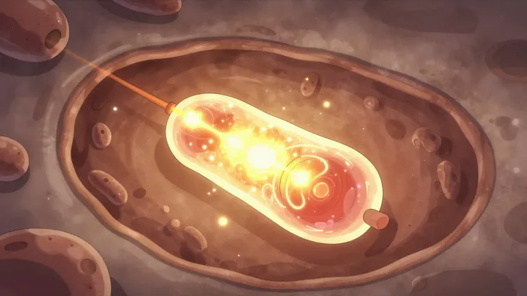 Visual representation of "powerhouse" - A cell component where energy is produced in the form of ATP