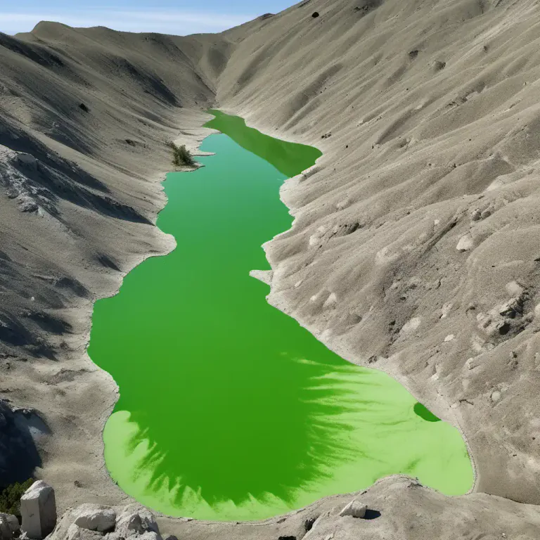 Visual representation of "bloom" - A mass or layer of something, usually on the surface of the water.