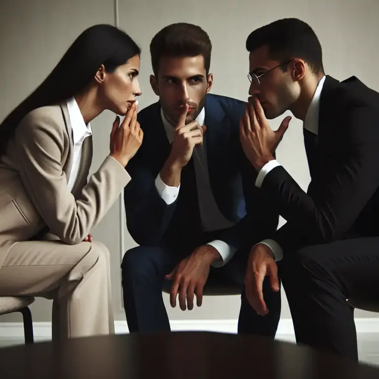 Visual representation of "huddle" - A private discussion or conference