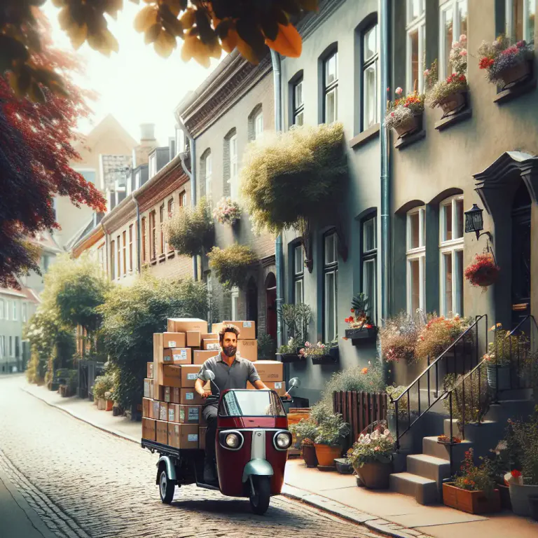 Visual representation of "tricycle" - A vehicle like a motorcycle but has three wheels instead of two, used for transport.
