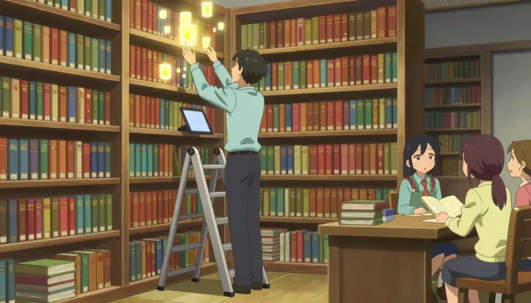 Visual representation of "librarianship" - The profession of managing or working in a library