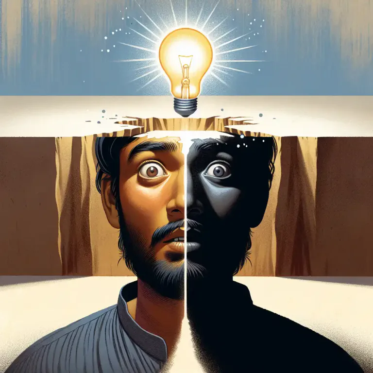 Visual representation of "wake" - To become aware of something, usually something that has been happening for some time.