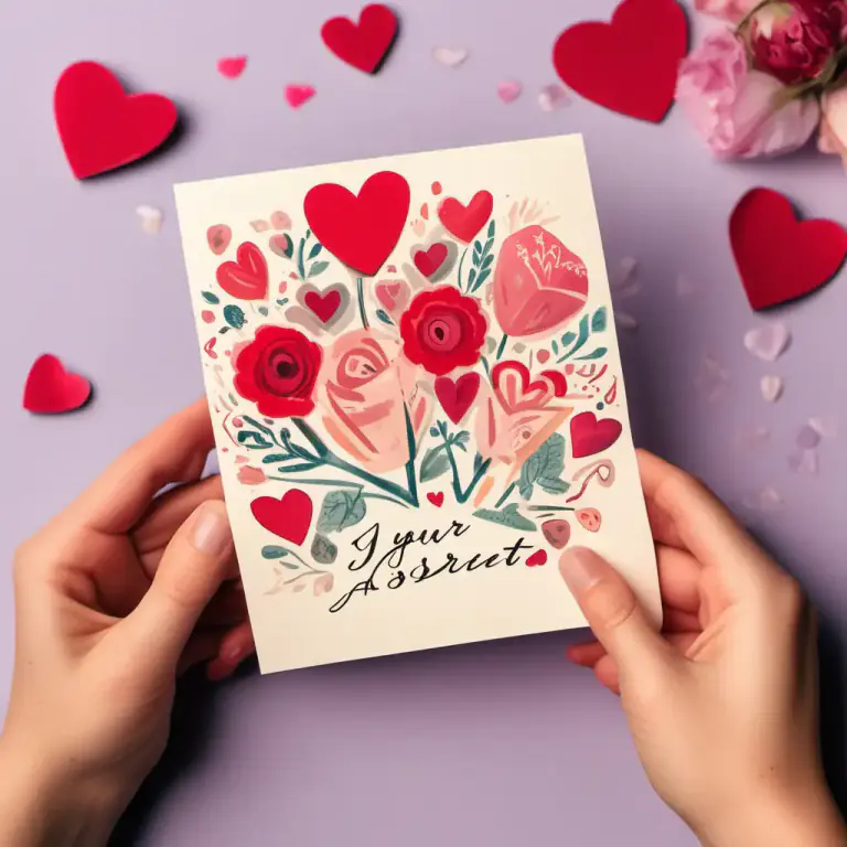Visual representation of "valentine" - A card or gift given on Valentine's Day.